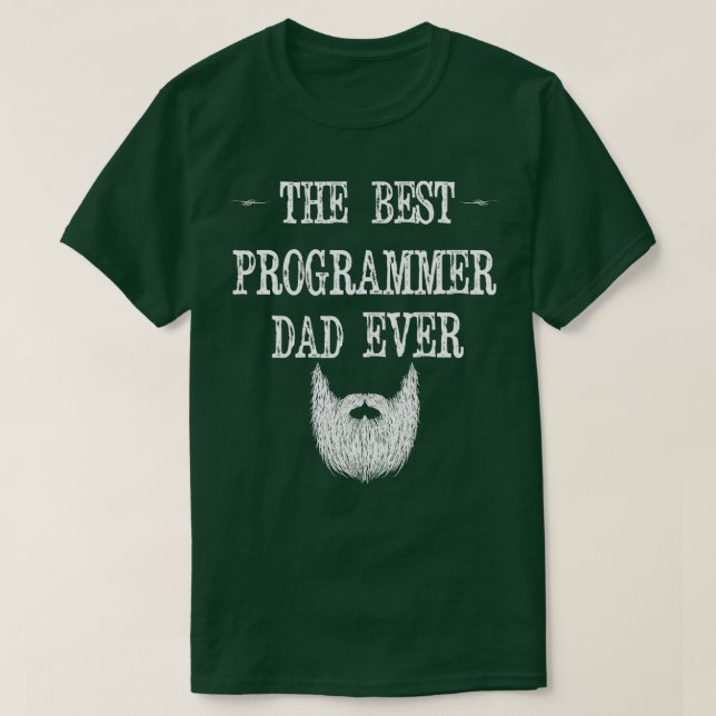 Mens the Best Programmer Vater Ever Funny Coding G T-Shirt (Design vorne)