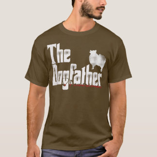 Mens The Dogfather   Pomeranian Tshirt  Father's D