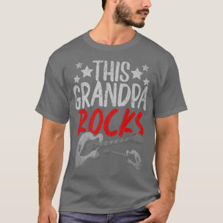 Mens This Opa Rocks Bass Gitarrist Music Bassi T-Shirt