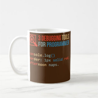 Mens Three Debugtools für Programmierer Kaffeetasse