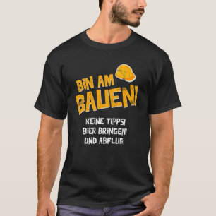 Mens Topping Out Party Gebäude Beer T-Shirt