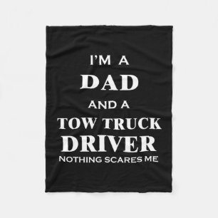 Mens Tow Truck Driver Vater Autofahren keine Probl Fleecedecke