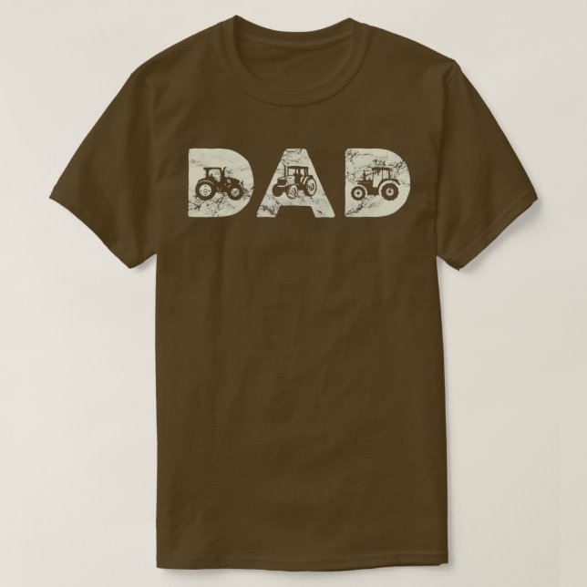 Mens Tractor Vater Farm Vaterfarm Lover Bauer T-Shirt (Design vorne)