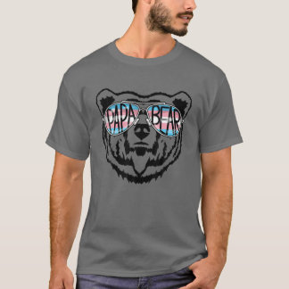 Mens Trans Papa Bear Proud Vater Ally Transgender T-Shirt