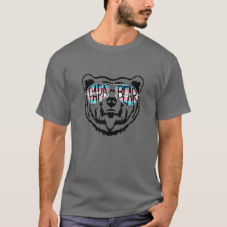 Mens Trans Papa Bear Proud Vater Ally Transgender T-Shirt