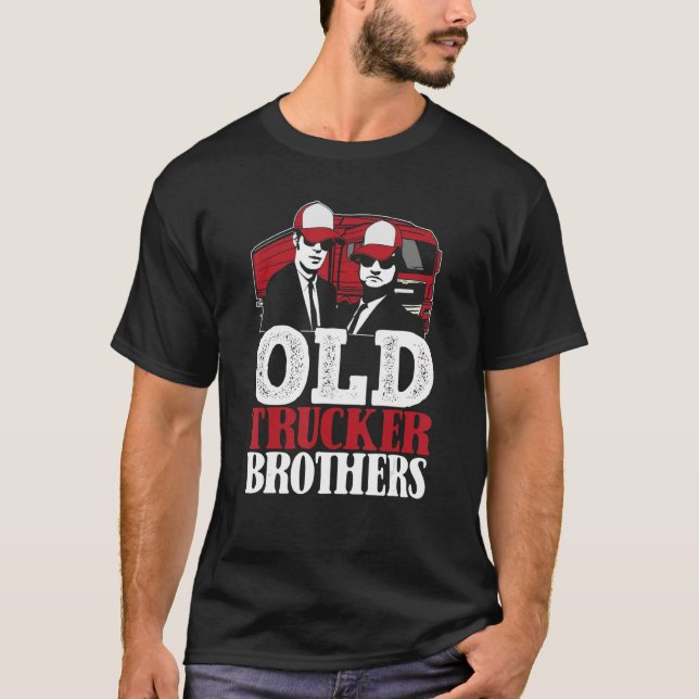 Mens Truck Fahrer Bruder LKW Big Rig Alter m T-Shirt (Vorderseite)