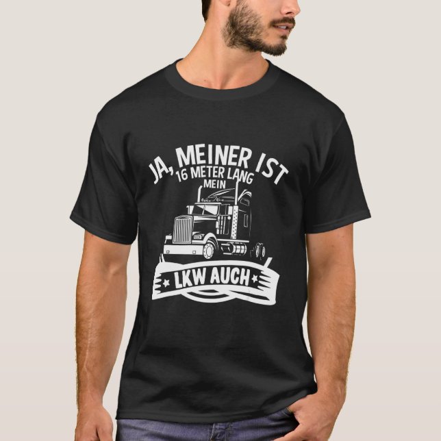 Mens Trucker Slogan Truck Truck Truck Long Distan T-Shirt (Vorderseite)