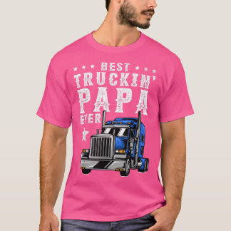 Mens Trucking Papa Shirt Vathers Day Trucker Appar
