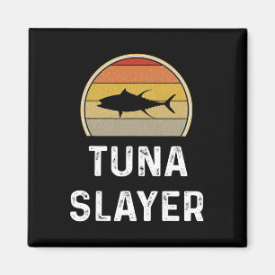 Mens Tuna Slayer Fishing Gaben Funny Fisherman Shi Magnet