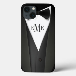 Mens Tuxedo Anzug Pattern - Einmaliges Monogramm Case-Mate iPhone Hülle
