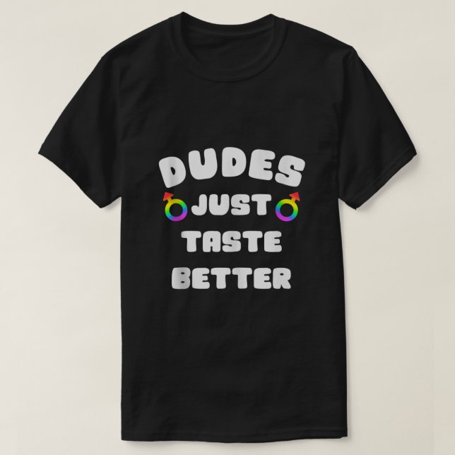 Mens Typs schmecken einfach besser Gay Pride LGBT  T-Shirt (Design vorne)
