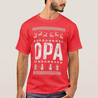Mens Ugly Christmas Sweater Day Family Match Op T-Shirt