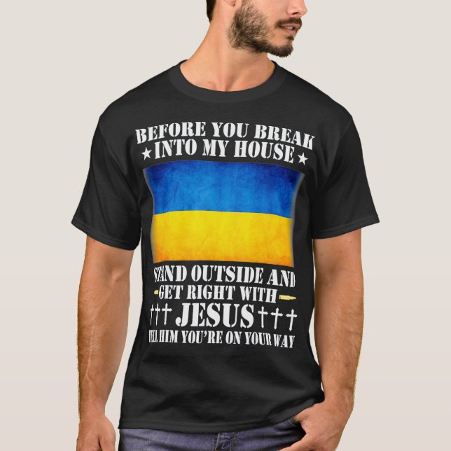 Mens Ukrainian Flag National Ukraine Ukrajina Cool T-Shirt (Vorderseite)