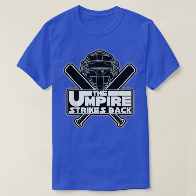 Mens Umpire schlägt zurück Funny Baseball T-Shirt (Design vorne)