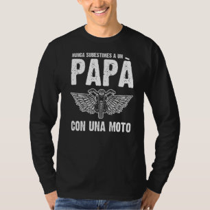 Mens Un Papá Con Una Moto Motorrad Vater T-Shirt