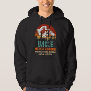 Mens Uncle weiß alles, was die Faust Bump Familie Hoodie
