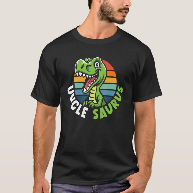 Mens Unclesaurus Uncle Saurus Rex Dinosaur Matchin T-Shirt (Vorderseite)