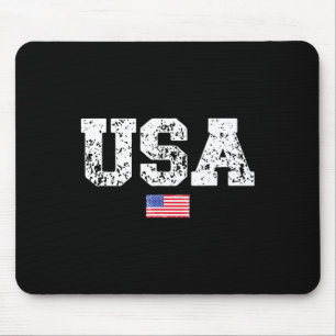 Mens USA Flag 4. Juli Amerika Tag von Independe Mousepad