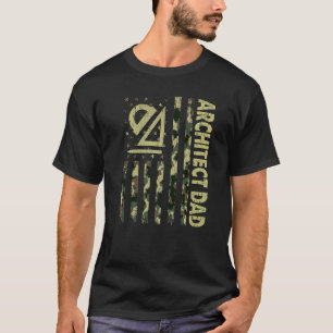 Mens Usa Flag Camouflage Architecture Vater Patrio T-Shirt