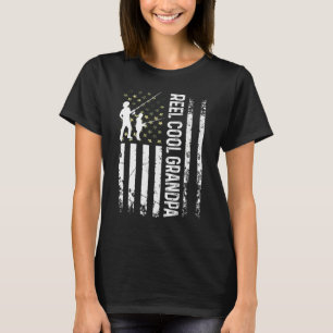 Mens Usa Reel Cool Opa für Daddy Fisherman B D T-Shirt