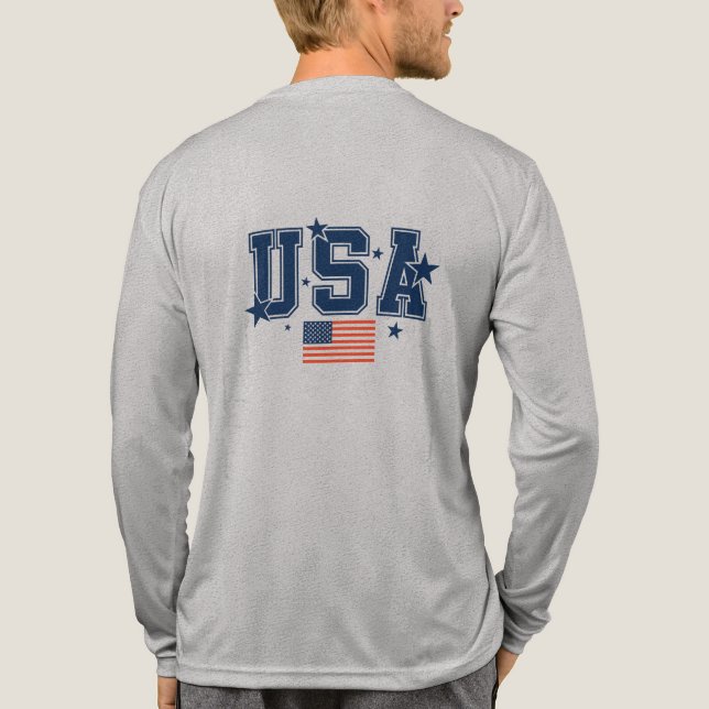 Mens USA  Tri-Blend Shirt (Rückseite)