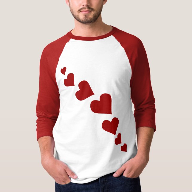 Mens Valentine Shirt Valentine Liebe Jersey Shirt (Vorderseite)