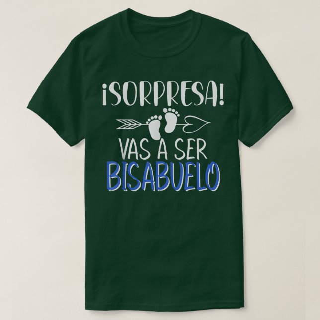 Mens Vas A Ser Bisabuelo Sorpresa De Embarazo Para T-Shirt (Design vorne)