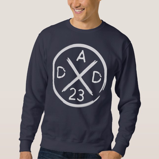 Mens Vater 2023 Werden Papa Vatertag Vater  Sweatshirt (Vorderseite)