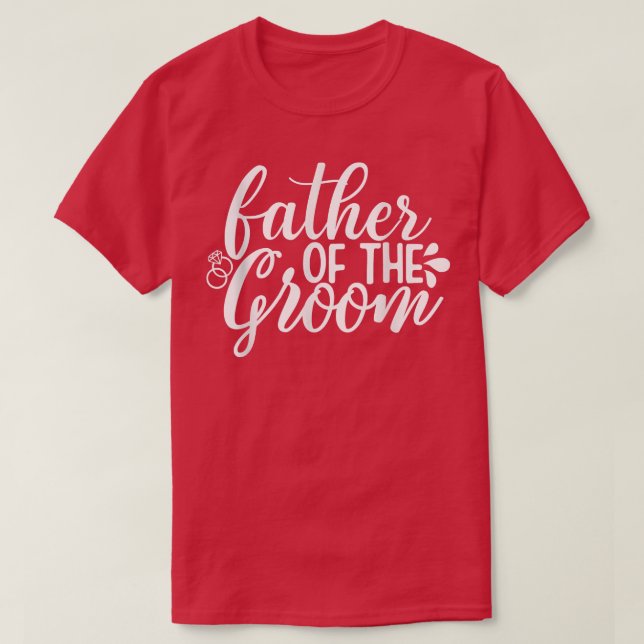 Mens Vater der Bachelorette Bridal T-Shirt (Design vorne)