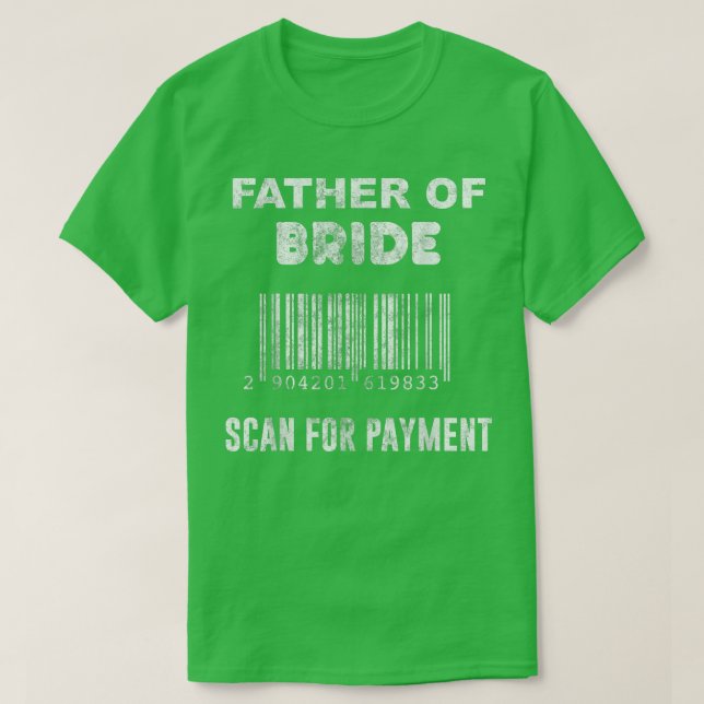 Mens Vater der Braut Hochzeit Bridal Bacheloret T-Shirt (Design vorne)