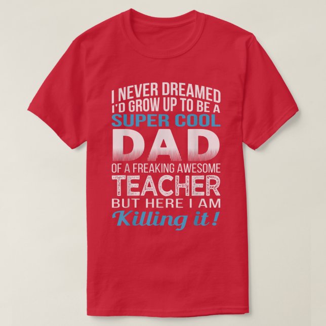 Mens-Vater des erfrierenden Phantastischen Lehrerv T-Shirt (Design vorne)
