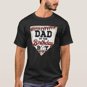 Mens Vater des Geburtstags Boy Baseball Softball F T-Shirt