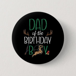 Mens Vater des Geburtstagskinder Big One Birthday Button