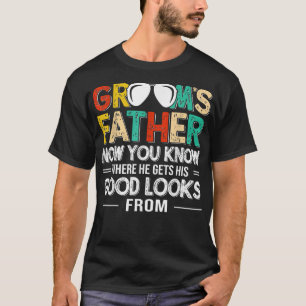 Mens Vater des Groom-Vaters Hochzeitskostüm lustig T-Shirt
