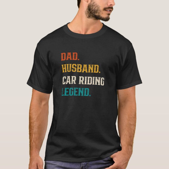 Mens Vater Husband Reiten Reiten Reitwagen T-Shirt (Vorderseite)