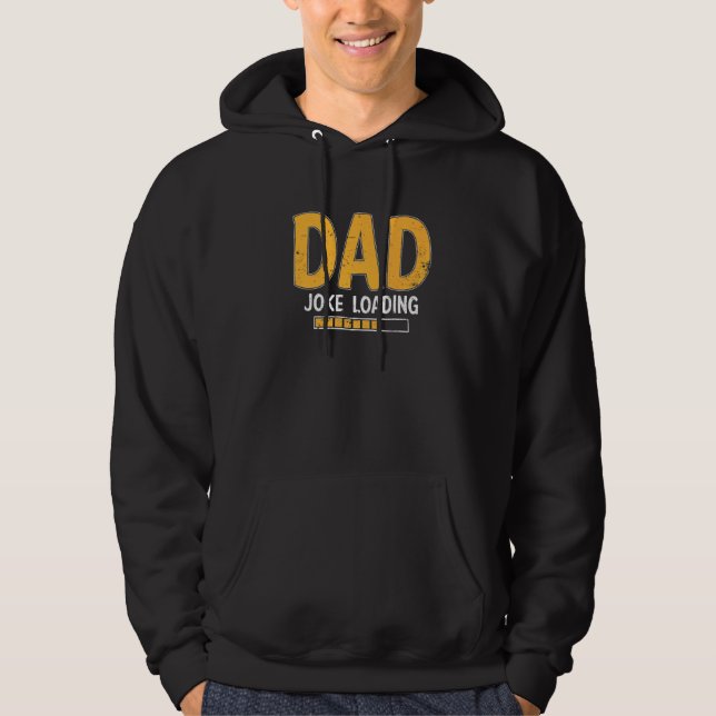 Mens Vater Joke Loading Bitte warten Spaß Daddy Fa Hoodie (Vorderseite)