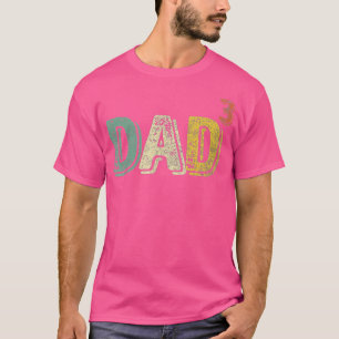 Mens Vater kubierter Vater von drei Mens zitieren  T-Shirt