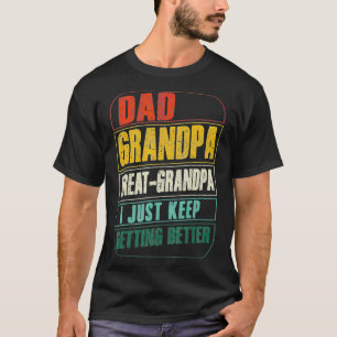 Mens Vater Opa Großartiges Opa Ich Behielt nur zu T-Shirt