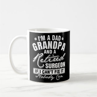 Mens Vater Opa und ein wiedergeborener Chirurg Fun Kaffeetasse