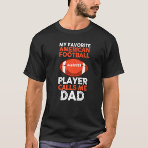 Mens Vater Son Pater American Football Player T-Shirt