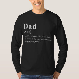 Mens Vater (Substantiv) der selbsternannte König  T-Shirt