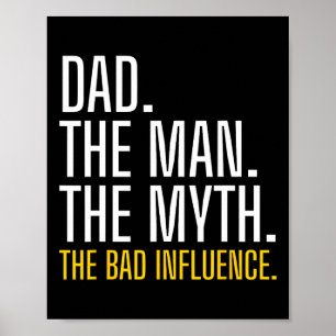 Mens Vater &#; Tag Vater Der Mensch Der Mythos Der Poster