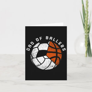 Mens Vater von Byllers Fun Volleybyll Fußball Bysk Karte