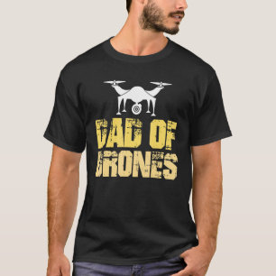Mens Vater von Drohnen FPV Flying Quadcopter UAV S T-Shirt