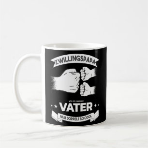 Mens Vater von Twins Twin Papa Baby Party Twin Kaffeetasse