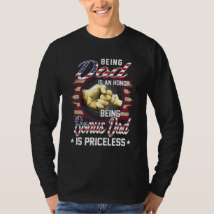 Mens Vater zu sein ist eine Ehre, ein Bonus-Vater  T-Shirt