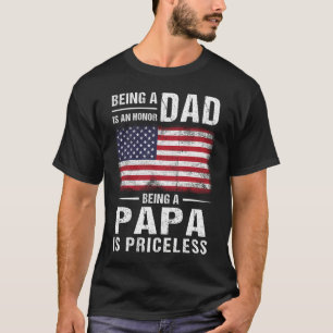 Mens Vater zu sein ist eine Ehre Papa zu sein ist T-Shirt