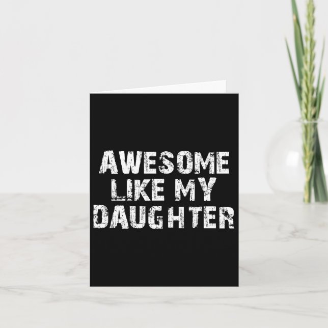 Mens Vaters Day-Geschenk von Tochter Phantastisch  Karte (Vorderseite)