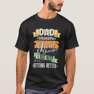 Mens Vaters Day Idee von Grandkids Vater Grandpa G T-Shirt