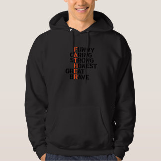 Mens Vatertag Kümmerte starke Ehre Hoodie